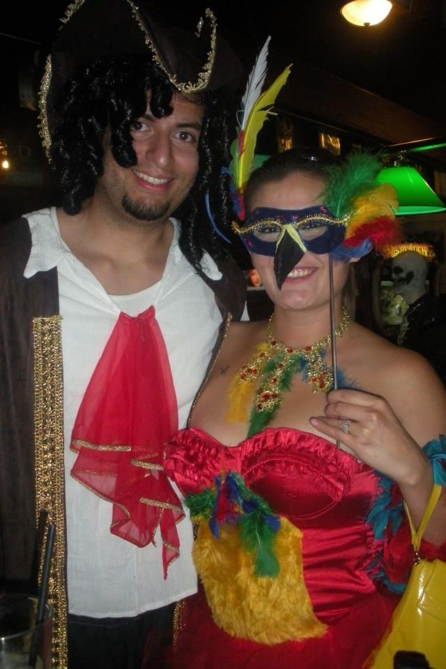 pirate and colorful costume