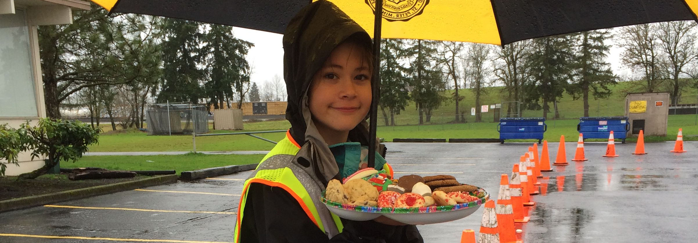 Holiday Food Box recipients were greeted with warmth and a homemade cookie.