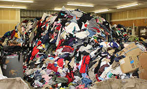 Large pile of clothes