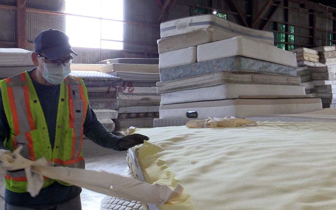 Transfer Site Drop-off Hasn’t Slowed Mattress Recycling