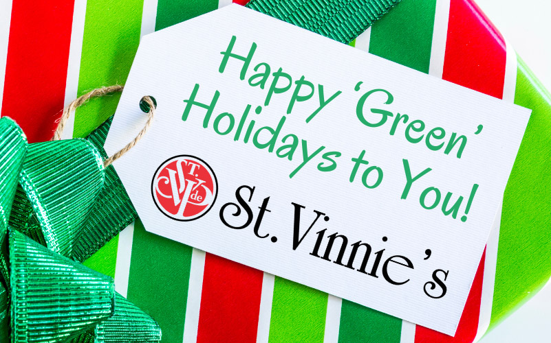 Wrap up a ‘Green’ Holiday Season with St. Vinnie’s