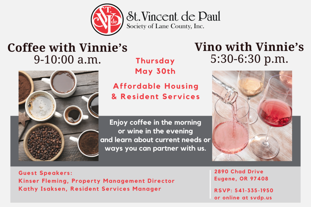 Coffee and Vino with vinnies